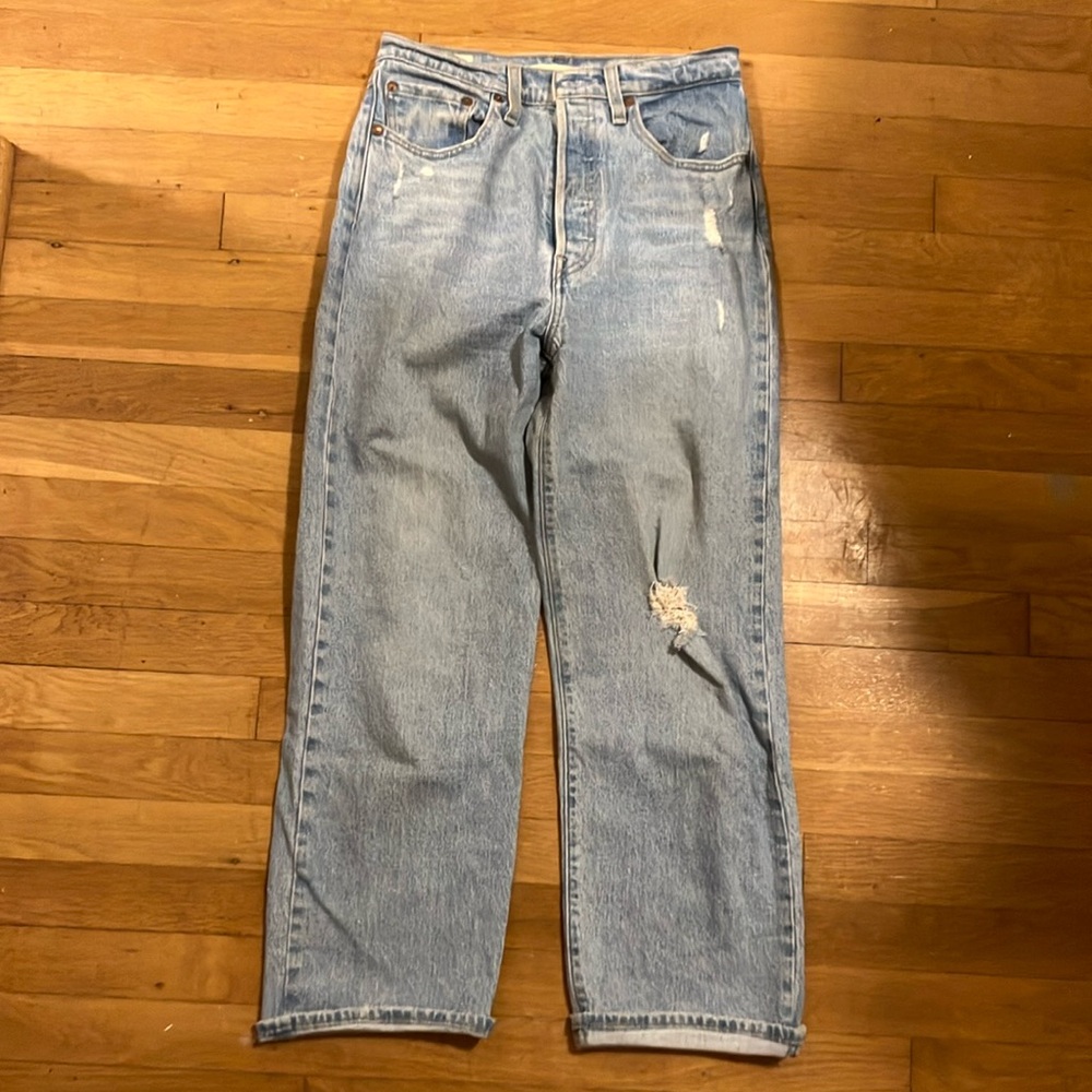 Levi’s ribcage ankle straight jeans